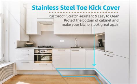 stainless steel cabinet toe kick support|sanbege toe kick cover.